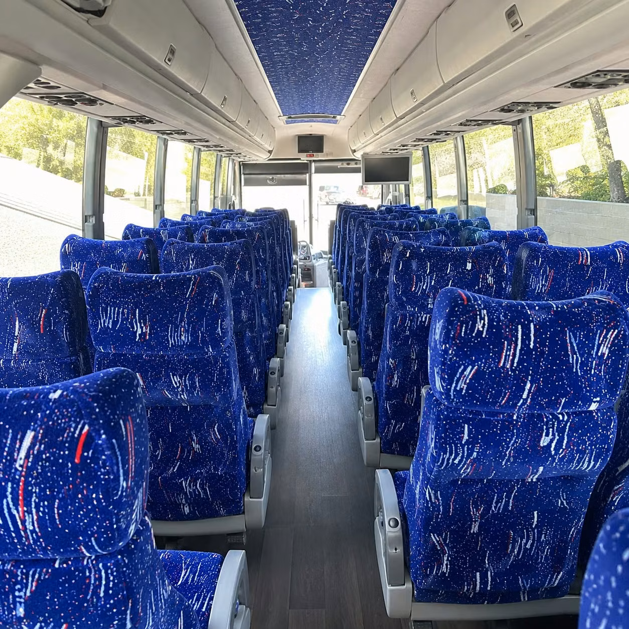 gilbert charter bus rental interior